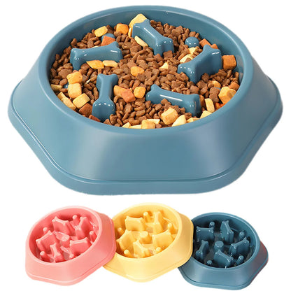 Slow Feeder Bowl - Anti-Choking Dog Bowl, Anti-Gulping Feeding Plate