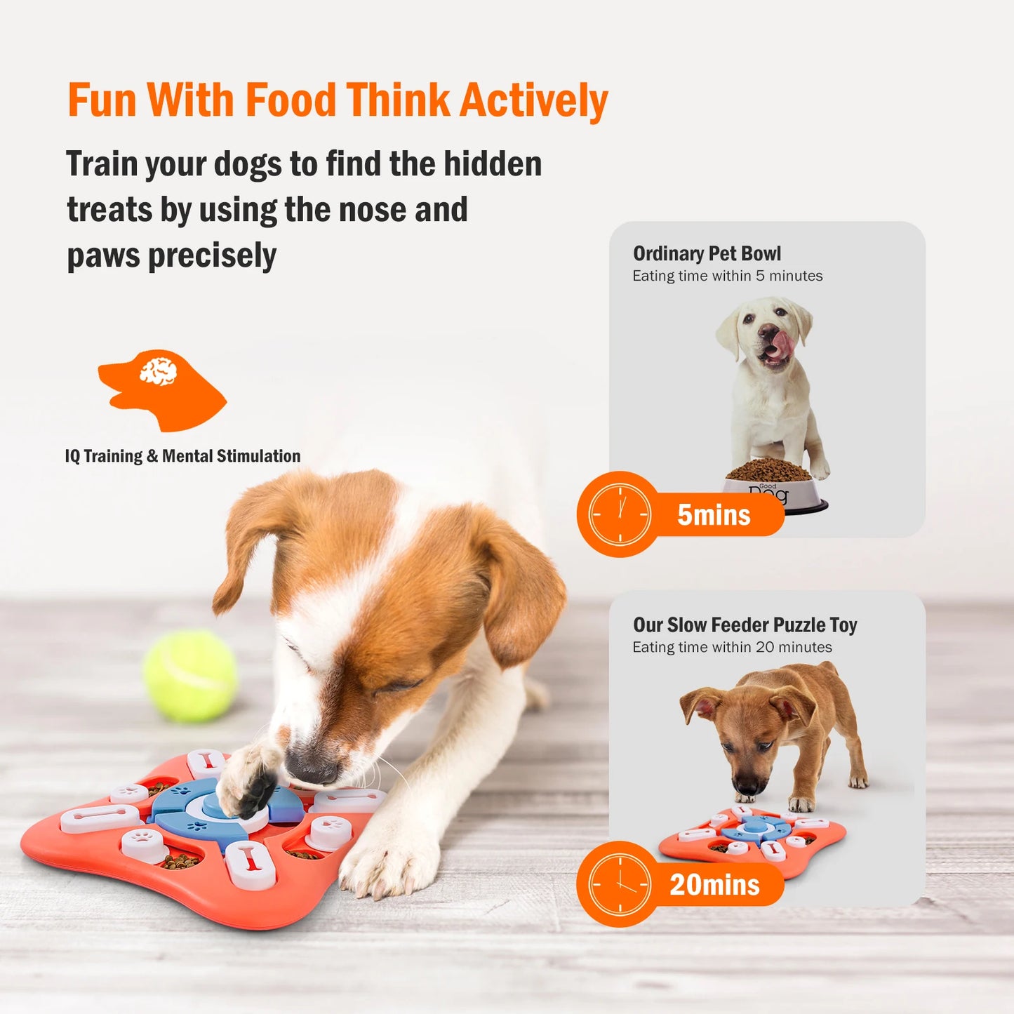 Interactive Dog Puzzle Toy - IQ Training & Treat Dispenser