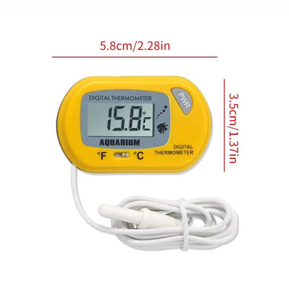 Digital Waterproof Aquarium Thermometer with Suction Cup for Reptile and Turtle Tanks