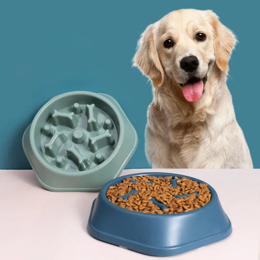 Slow Feeder Bowl - Anti-Choking Dog Bowl, Anti-Gulping Feeding Plate