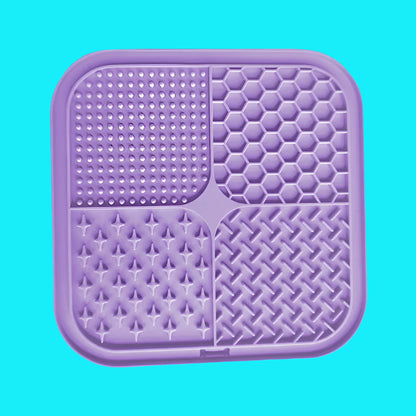 Silicone Pet Licking Mat - Slow Feeder & Suction Cup Design