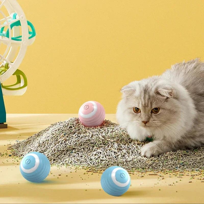 Electric Spin Ball  – Interactive USB Charging Toy for Cats