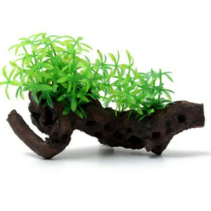 Artificial Driftwood Tree Trunk - Aquarium & Reptile Tank Decoration with Roots