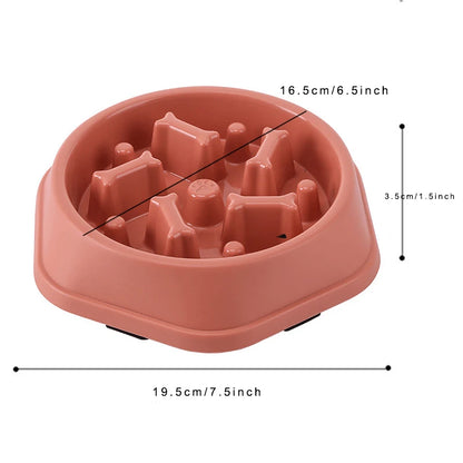 Slow Feeder Bowl - Anti-Choking Dog Bowl, Anti-Gulping Feeding Plate