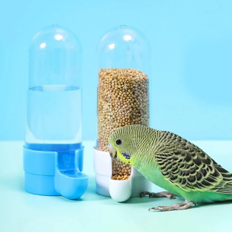 Hanging Pet Feeder & Water Dispenser - Squirrel and Bird Cage Food Box Accessories