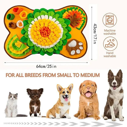 Interactive Dog Snuffle Mat - Foraging, Training & Slow Feeding Pet Toy