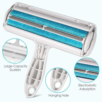 Pet Hair Remover Roller with Self-Cleaning Base – Efficient Dog & Cat Fur Removal Tool