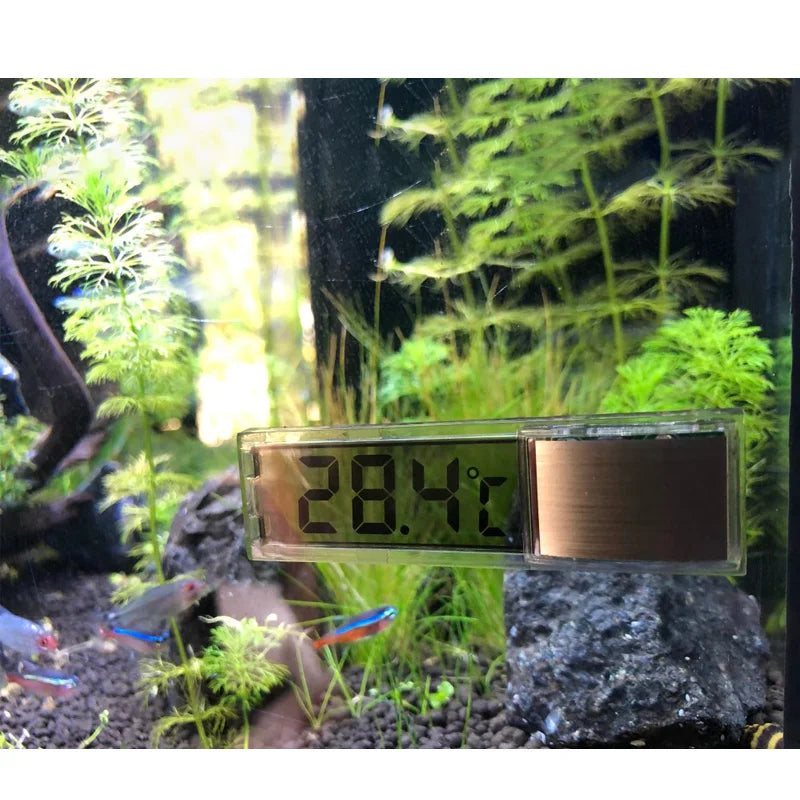 Waterproof Digital LCD Aquarium Thermometer - 3D Temperature Meter for Fish & Turtle Tanks