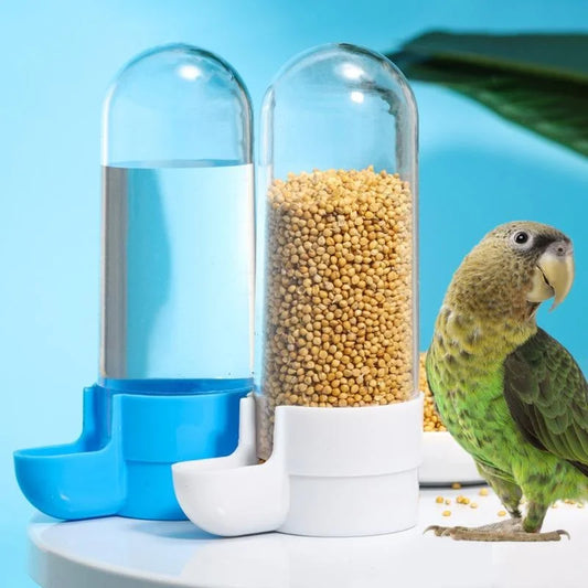 Hanging Pet Feeder & Water Dispenser - Squirrel and Bird Cage Food Box Accessories