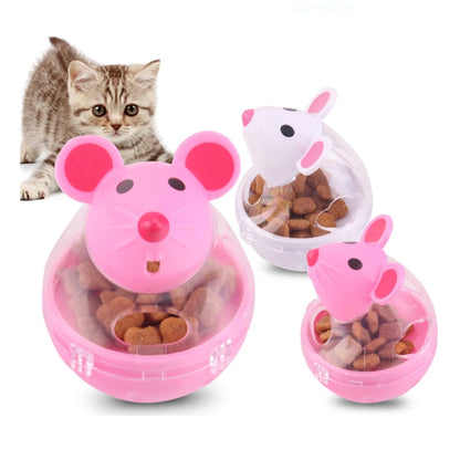 Interactive Cat Food Dispenser Toy - Tumbler & Treat Feeder