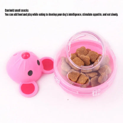 Interactive Cat Food Dispenser Toy - Tumbler & Treat Feeder