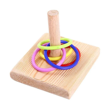 Parrot Training Ring Toy - Interactive & Educational Bird Toy in Random Colors