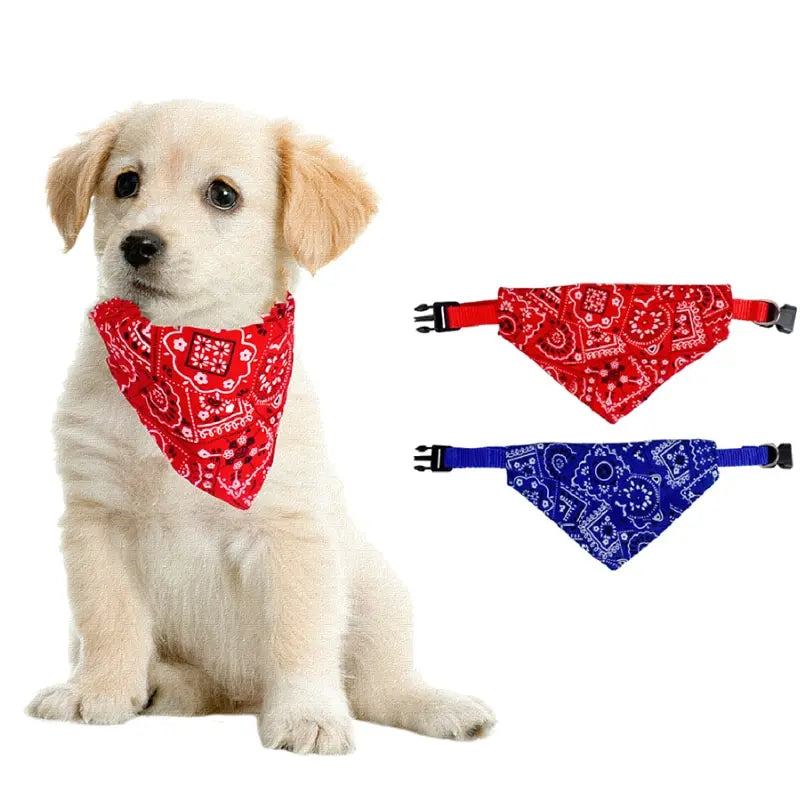 Adjustable Pet Bandana – Triangle Scarf for Dogs & Cats