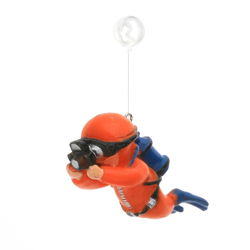 Floating Diver Aquarium Ornament - Submarine Diver Decoration for Stylish Fish Tanks