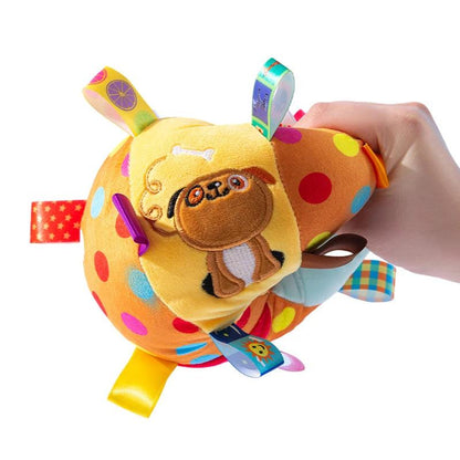 Interactive Ball Dog Toy for Aggressive Chewers – Bite-Resistant Plush with Bells