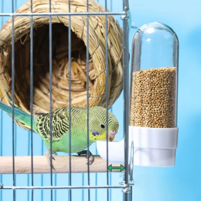 Hanging Pet Feeder & Water Dispenser - Squirrel and Bird Cage Food Box Accessories