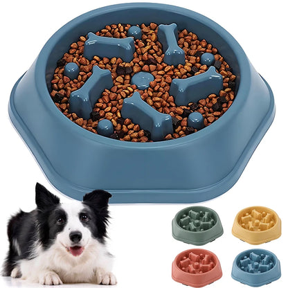 Slow Feeder Bowl - Anti-Choking Dog Bowl, Anti-Gulping Feeding Plate