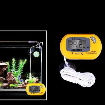 Digital Waterproof Aquarium Thermometer with Suction Cup for Reptile and Turtle Tanks