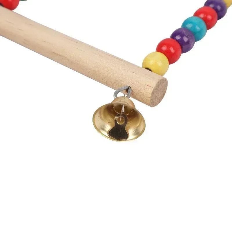 Wooden Bird Swing Toy - Parrot Swing Stand in Small & Large Sizes