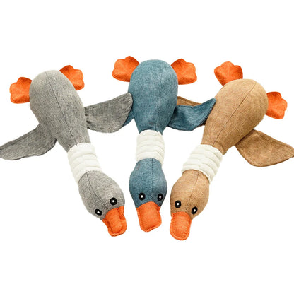 Durable Geese Sound Pet Toys - Teeth Cleaning & Grinding for Dogs