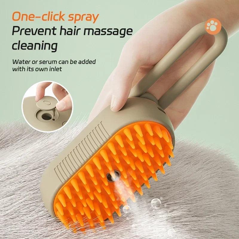 Pet Spray Massage Comb for Cats & Dogs – Anti-Fly, Bath Brush & Hair Remover