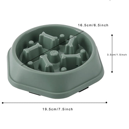 Slow Feeder Bowl - Anti-Choking Dog Bowl, Anti-Gulping Feeding Plate