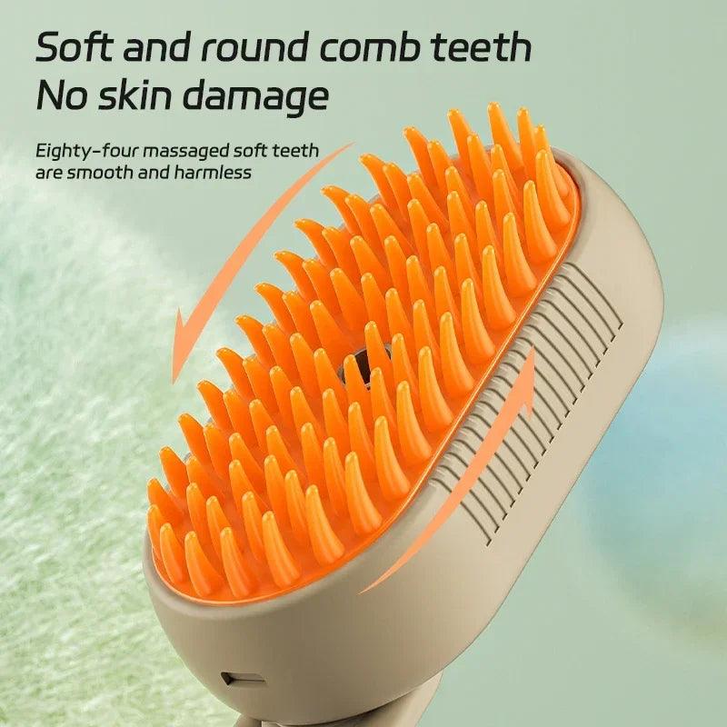 Pet Spray Massage Comb for Cats & Dogs – Anti-Fly, Bath Brush & Hair Remover