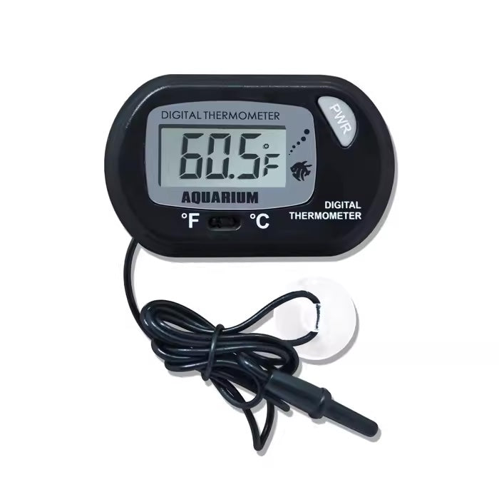 Digital Waterproof Aquarium Thermometer with Suction Cup for Reptile and Turtle Tanks